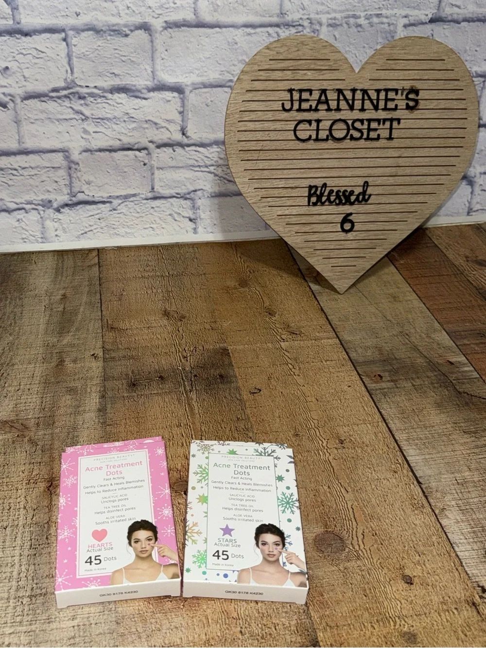 Heart & Star Shaped Acne Treatment Dots - Clears & Heals Blemishes 2 boxes